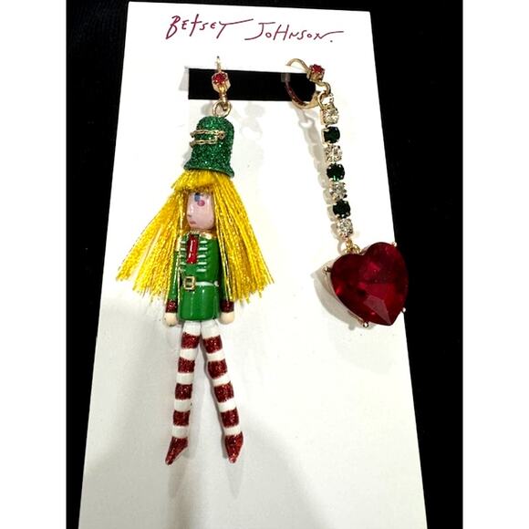 Betsey Johnson Whimsical Nutcracker Earrings - Picture 1 of 2